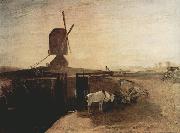 Grand Junction Canal at Southall Mill Windmill and Lock (mk31) Joseph Mallord William Turner